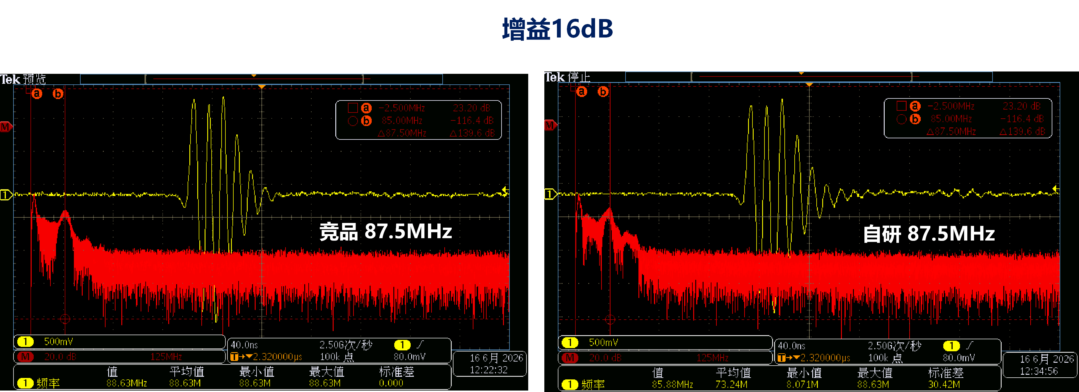 频谱对比